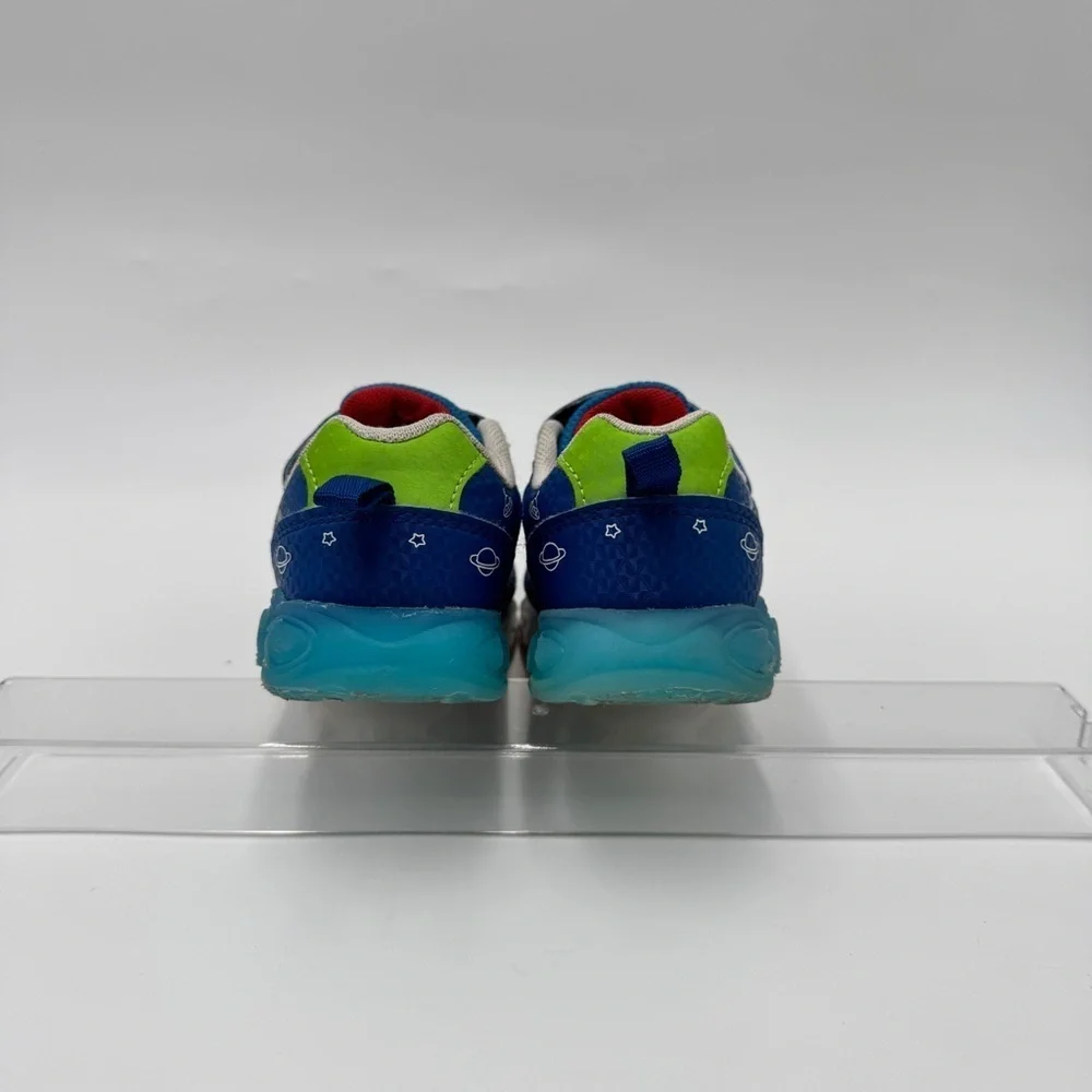 Cocomelon Blue and White Light Up Toddler Sneakers with Velcro Strap